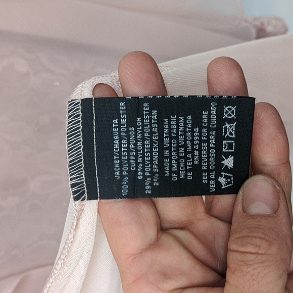 NWT, pink / blush colored dress two-piece set R&M Richard - Picture 8 of 14